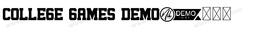 College Games Demo字体转换